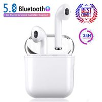 Bluetooth Headphones Wireless Earbuds Earphones in-Ear for Sport Bluetooth 5.0 Earphones Stereo Sound Noise Cancelling Built-in Mic Earphones Compatible with Apple/Airpods/AirPods Pro/Android/iPhone