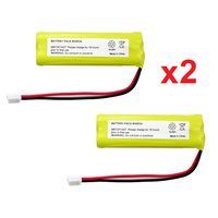 2 Fenzer Rechargeable Cordless Phone Batteries for V-Tech BT-18443 BT-28443 Cordless Telephone Battery Replacement Packs