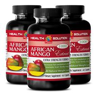 Irvingia Gabonensis Supplements - African Mango 4:1 Extract 1000 mg - Loose Weight Supplements (3 Bottles 180 Capsules)