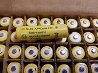 36 AA 400mAh Nicd 1.2V Solar Rechargeable batteries