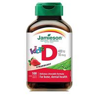 Chewable Vitamin D for Kids - Strawberry-100 tabs Brand: Jamieson Laboratories