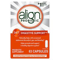 Align Probiotics Supplement, 63 Capsules, Gluten Free, Natural Strain Probiotic Digestive Support for Adult Men and Women