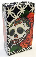Eclipse Candy Skull Design Crushproof Hard Plastic Cigarette Case, Kings, Choose Your Own Style! 3116CKSULL (Roses)