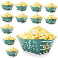 Football Field Party Snack Bowls for Game Day (12 Pack)