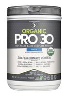Designer Protein Organic Pro 30, Vanilla, 1.29 Pound, 100% Plant Based Protein Powder