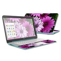 Mightyskins Skin Compatible with Hp Chromebook 14 (2015) Case Wrap Cover Sticker Skins Purple Flowers