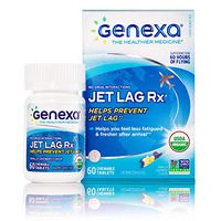 Genexa Jet Lag Rx – 60 Tablets | Certified Organic & Non-GMO, Melatonin-Free, Physician Formulated, Homeopathic | Jet Lag Prevention Formula