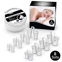 Snore Stopper Snoring Solution Devices, Anti Snoring Chin Strap with Nose Vents Plugs, Stop Snoring Aids Devices Solution, Anti Snoring Snore Stopper Nasal Dilators Reduction Device