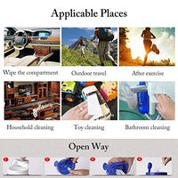 Dacyflower 100 Sheets/Pack Disposable Wipes for Adults, Alcohol Cleaning Hand Wet Wipes, Personal Cleaning Wipes Hand Wipes Moist Refreshing Wipes, Skin Cleansing Wipes, Cotton Pieces, White 2019