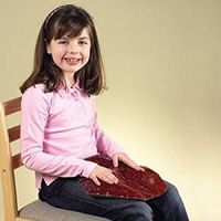 Skil-Care Hexagon Weighted Lap Pad, 16", 7 lbs. - Blue