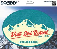 Squiddy Vail Colorado - Vinyl Sticker for Car, Laptop, Notebook (5" Tall)