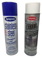 10 X 15oz Sprayway Stainless Steal Cleaner and Polish (package may vary)
