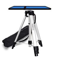 vamvo Aluminum Tripod Projector Stand, Adjustable Laptop Stand, Multi-Function Stand, Computer Stand Adjustable Height 17'' to 46'' for Laptop with Plate and Carrying Bag