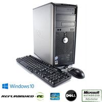 Dell Optiplex 760 Fast Desktop Computer Tower Intel Core 2 Duo 3.0GHz Processor, 500GB HDD, 8GB RAM, USB WIFI, Windows 10 Pro 64 Bit