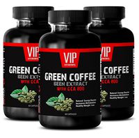Hoodia gordonii - Green Coffee Bean Extract with GCA 800 - Weight Lose Supplement (3 Bottles - 180 Capsules)