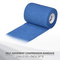 Medi-Rip Self-Adherent Support Bandage 3" x 5 yds.- Blue Pack of 12 (25330000)