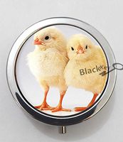 BlackKey Animal Chicken 3-Compartment Decorative Pocket Gift Box Case Organizer for Pill, Color 1 -1795