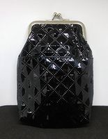 Fujima Glossy Black Diamond Cross Design PVC 100s Cigarette Pack Case