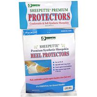 Essential Medical Supply Sheepette Premium Synthetic Sheepskin Heel Protectors 1 Pair (Pack of 4)