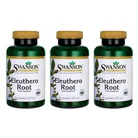 Swanson Eleuthero Root 425 Milligrams 120 Capsules (3 Pack)