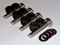 Extra Long M8x45mm TV Wall Mount Bracket to Large TV Bolts • With 25mm Long Spacers • Stainless Steel 304 for Samsung LG Vizio Philips Sony Bravia Sharps etc,