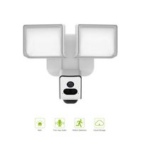 Freecam Floodlight Camera Home Security WiFi Camera with HD Live Streaming,Motion-Activated, Colorful Night Visio,Two-Way Talk,Siren Alarm,Support Cloud Storage, L810E (White)