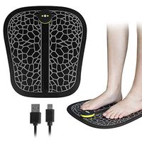 Ddl EMS Foot Massager, USB Rechargeable Folding Portable Electric Massage Mat with 10 Intensity Levels, Electronic Muscle Stimulatior Feet Massage Promoting Blood Circulation