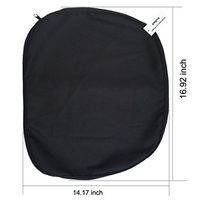 Non Slip Cover 43 x 36 cm with Zipper for Wonder Egg Seat Chair Wheelchair Gel Cushion AnyBack Black Pack 1