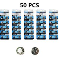 DoDoLightness Battery Alkaline LR44 AG13 Button Cell Batteries 1.5V Button Battery 50PCS