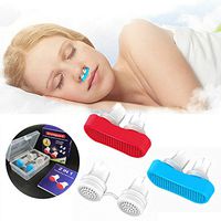 Clipple Silicone Magnetic Anti Snore Stop Snoring Nose Clip Sleep Sleeping Aid (Red)