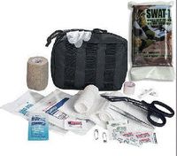 Spec Operator Tactical Trauma Kit w/SWAT Tourniquet for Camping, Hunting, Fishing, Bug Out & Duty Bags (Black)