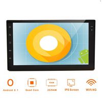 Android 8.1 Double Din Multimedia Player Head Unit 2GB RAM 16GB ROM 7 inch 2 DIN Touch Screen Support GPS WiFi A2DP DVR OBD2 Android/iPhone Mirrolink Steering Wheel Control