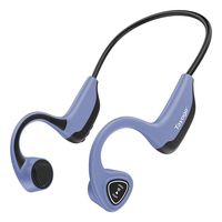 Tayogo Bone Conduction Mp3 Player Headphones, 8GB Memory Storage Holds Music Audio Books, Open Ear for Running, Sports, Fitness - Blue