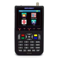 Satellite Finder,KKmoon V9 Finder Digital Satellite Finder LCD Satellite Finder Digital Satellite Signal Finder Meter Satellite Meter Satellite Finder 3.5 inch LCD Digital Display Satellite Television