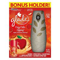 Glade Large Automatic Spray Air Freshener Starter Kit, Cozy Cider Sipping, 6.2 Ounce
