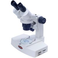 Omano OM4724-B - 20x/40x Binocular - Dual Power - Stereo Inspection Microscope - Double Wide Stand - Dual Halogen Illumination