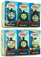 Smart Care Thomas the Train and Friends Pocket Facial Tissues 2 Ply Travel Size (12 Individual Packs)