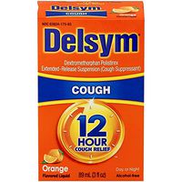 Delsym Adult 12 Hr Cough Relief Liquid, Orange, 5oz