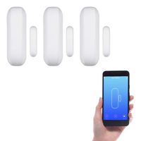 Wasserstein Smart Door Sensor - Door and Window Movement Detection and Home Automation (3-Pack)