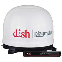 Winegard PL-7000R DISH Playmaker White Portable Antenna with Wally HD Satellite Receiver Bundle