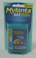 Mylanta Gas Mini Chewable Tablets, Assorted Fruit 50 Count (2 Pack)