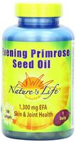 Nature's Life Evening Primrose Seed Oil Softgels, 1300Mg, 100 Count