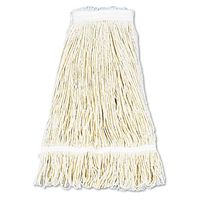 Boardwalk 424CCT Pro Loop Web/Tailband Wet Mop Head, Cotton, 24oz, White, 12/Carton