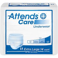 Attends Regular Absorbency Protective Underwear - X-Large (58"_68", 210_250 lbs) - Case