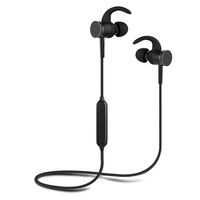 CRATEC S98 Wireless Headphones, Bluetooth 5.0 HiFi Stereo Sound in Ear Sport Headset Noise Cancelling, Waterproof Sweat Proof Earbuds for Workout Gym, 8 Hrs Battery Life, Built-in Mic (Black)