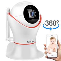Wireless Security WiFi IP Camera Baby Pet Monitor Indoor Dome Camera with Night Vision, 2-Way Audio, Motion Detection and Cloud Storage Support 2.4G WiFi