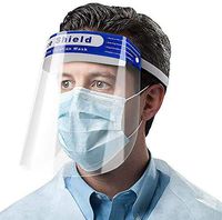 Coowalk 5 PCS FDA Approved Face Shield, Plastic Face Cover, Anti Splash with Flip Up Elastic Band for Children and Adult Safety