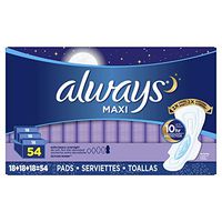 Always Maxi Overnight, Extra Heavy (54 ct.)