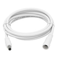 KUNCAN 20ft 2.1mm x 5.5mm DC Power Plug Extension Cable Male to Female for 12v Security Camera/LED Strip Lights 18AWG Heavy Duty Cord