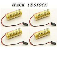 4PCS Replacement Battery 1770-XYC 1800mAh PLC Battery for PLC-5 1745-B1 1747-BA 1771 1756-BA2 US Stock (Pack of 4)